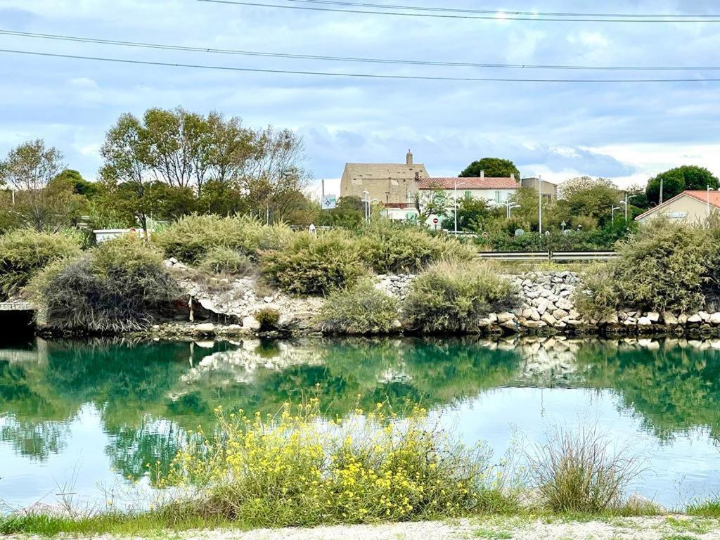 Perle Du Rivage - Plage 50M, Clim, Wifi, 2 Pers Fos-sur-Mer Eksteriør billede