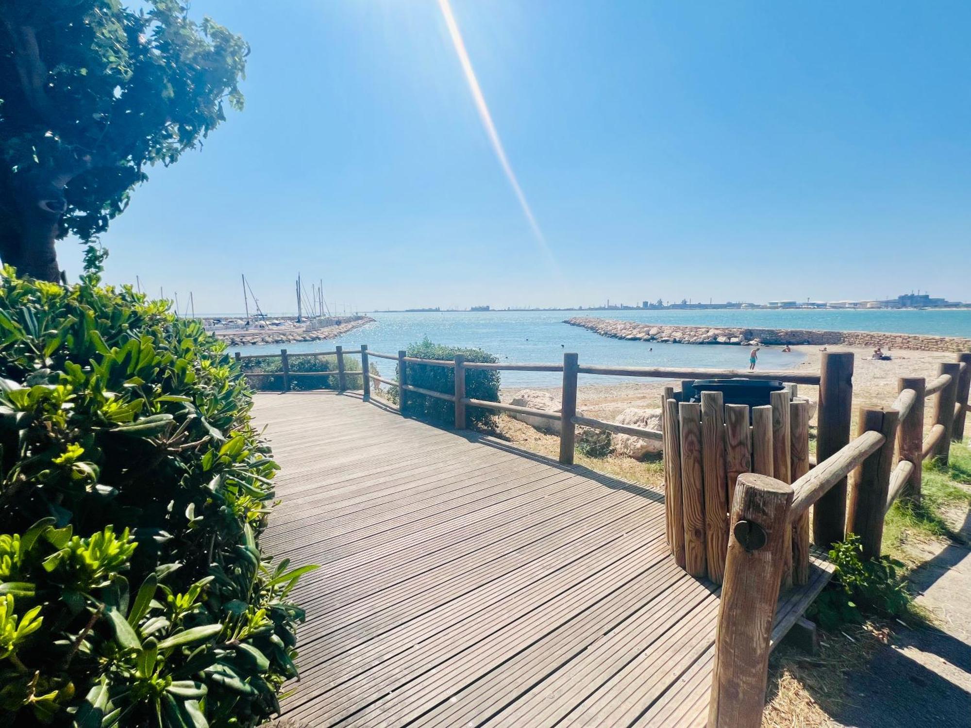 Perle Du Rivage - Plage 50M, Clim, Wifi, 2 Pers Fos-sur-Mer Eksteriør billede
